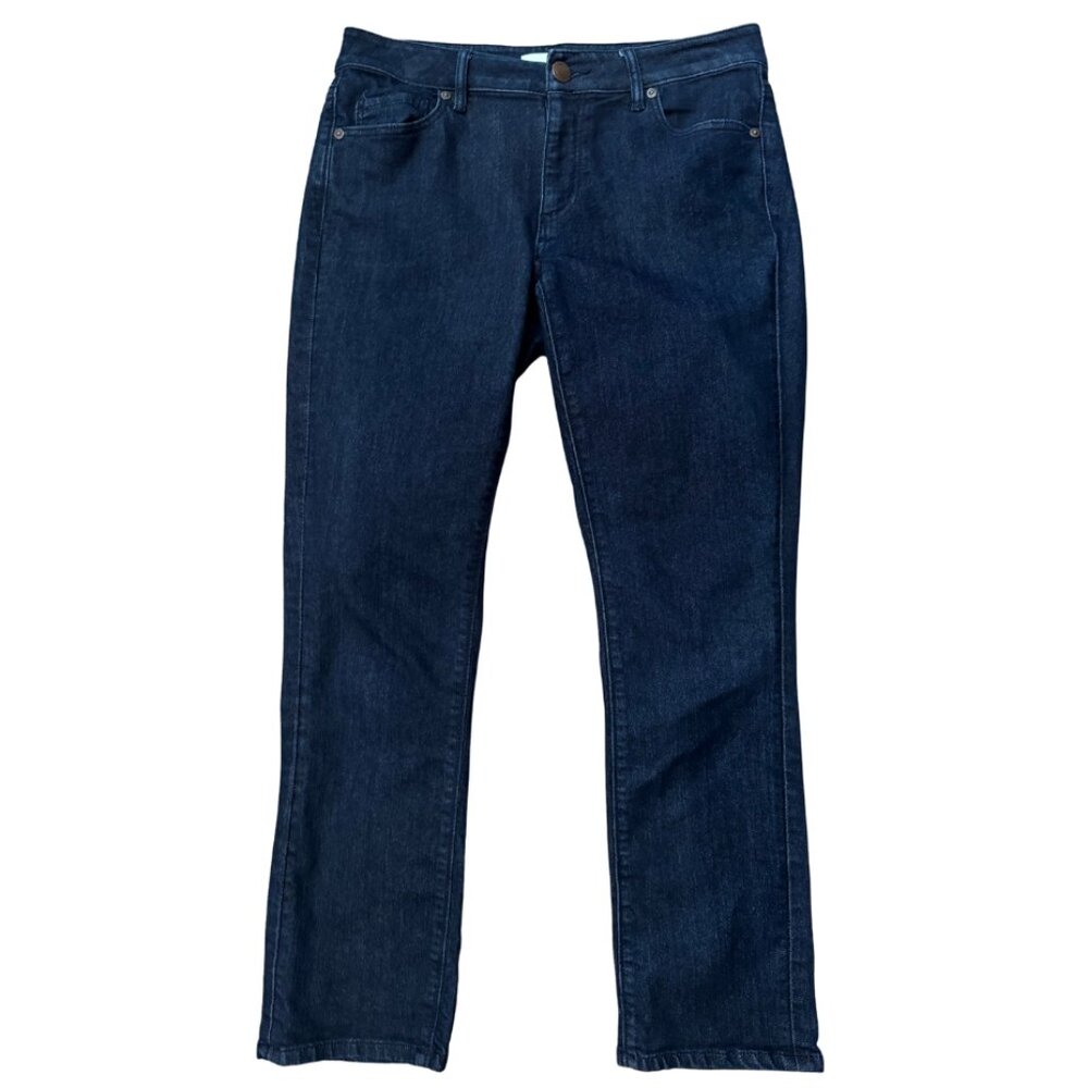 LOFT Curvy Kick Crop Jeans Dark Wash in Size 2 (26)
